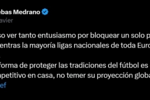 特巴斯谈海外西甲取消：我很好奇，为何人们这么热衷阻止海外比赛