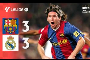 巨星崛起！07年国家德比，19岁梅西帽子戏法，巴萨3-3绝平皇马